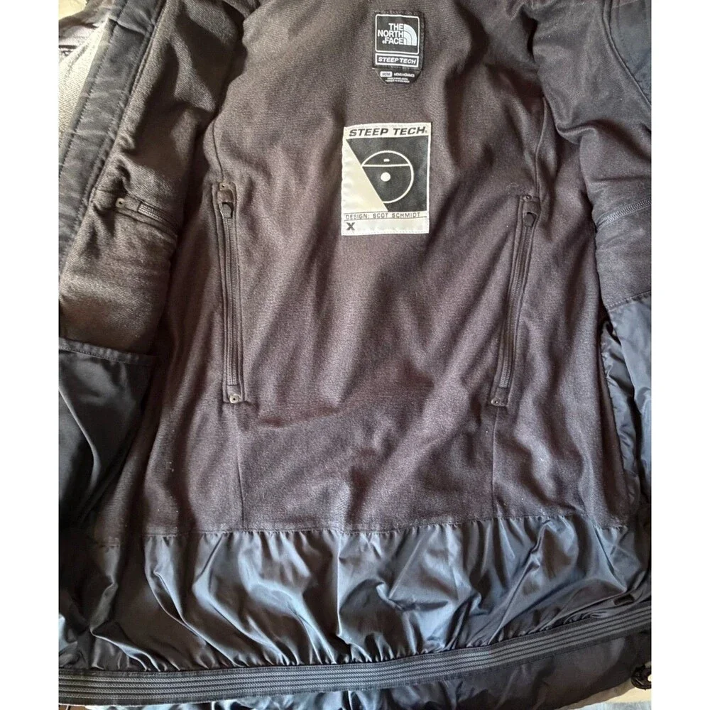 The North Face Steep Tech Scot Schmidt Jacket Men's M Black Red Gray Ski Vintage